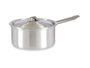 Kinvara Casserole en Aluminium avec Couvercle 16 cm, Argenté, 1,5 L – Compatible Gaz et Four (Set de 10)