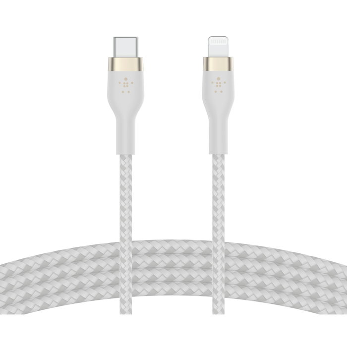 Belkin Flex Câble Lightning/USB-C 15W 1m Blanc CAA011bt1MWH