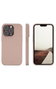 dbramante1928 Monaco Étui Silicone MagSafe avec Grip Doux pour iPhone 14 Pro - Couleur Sable Rose - Protection Intégrale et Compatible Charge Sans Fil