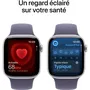 Apple Apple Watch Series 11 GPS + Cellular 42mm - Boîtier aluminium argent avec bracelet sport Purple Fog S/M