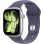 Apple Apple Watch Series 11 GPS + Cellular 42mm - Boîtier aluminium argent avec bracelet sport Purple Fog S/M