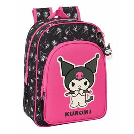 Cartable Kuromi Noir Fuchsia 26 x 34 x 11 cm