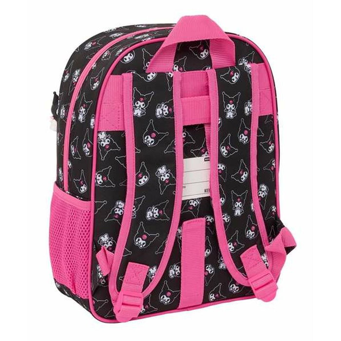 Cartable Kuromi Noir Fuchsia 26 x 34 x 11 cm