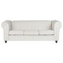 DKD Home Decor Canapé Blanc Marron Crème Bois