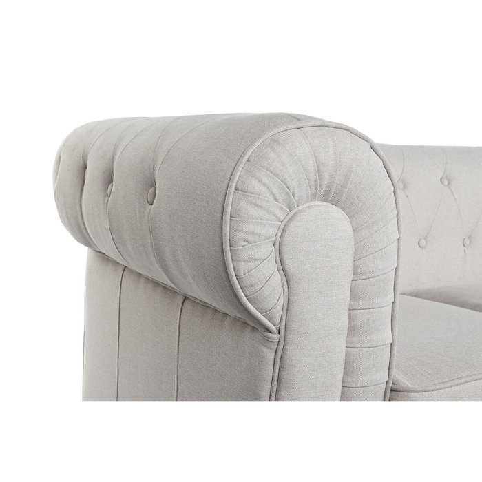 DKD Home Decor Canapé Blanc Marron Crème Bois