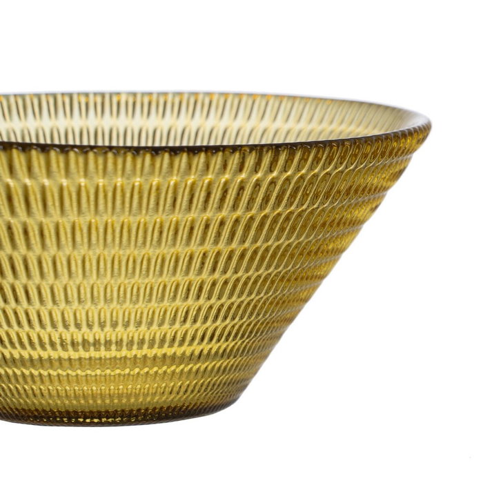 Saladier Jaune Verre 14 x 14 x 6 cm