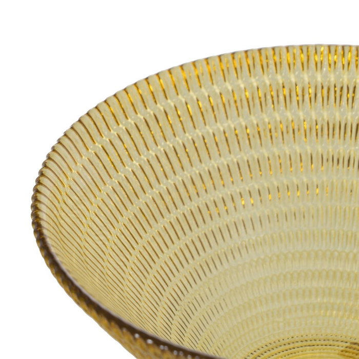 Saladier Jaune Verre 14 x 14 x 6 cm