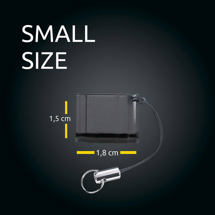 Clé USB INTENSO Slim Line 128 GB Noir Clé USB INTENSO Slim Line 128 GB Noir