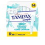 Tampax Tampons Regular 100 % Coton Biologique, 14 unités