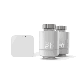 Hama 00176662 Thermostat connecté intelligent avec contrôle, blanc, pack double