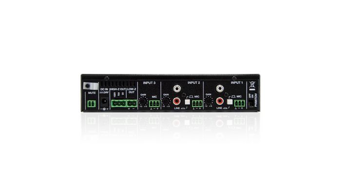 Ecler ESSTL - Table de mixage/amplificateur autonome 60W 100V - 1 entrée MIC + 2 entrées MIC/LINE ST - Alimentation 24VDC et kit rack inclus Ecler ESSTL - Table de mixage/amplificateur autonome 60W 100V - 1 entrée MIC + 2 entrées MIC/LINE ST - Alimentation 24VDC et kit rack inclus