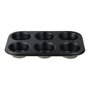 San Ignacio Expert Moule à muffins en acier au carbone pour 6 pièces 26,5 x 18,5 x 3 cm
