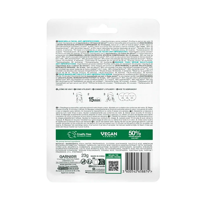 Garnier Masque Sérum Pure Active Salicylic Anti-imperfections