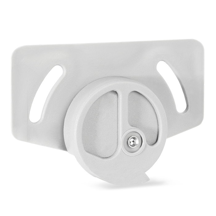 HERRAJES ALK Patin inférieur gris pour porte coulissante, support 12-15 kg, avec ferrures