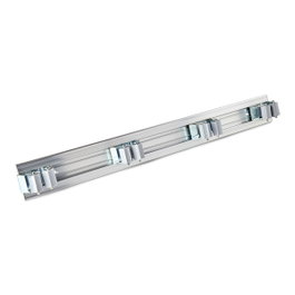 Grow Porte-outils en aluminium chromé pour 4 outils, 48x5,5x1cm