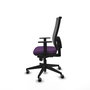 PIQUERAS Y CRESPO Chaise de bureau Horna, mécanisme Sincro, Violet/Gris