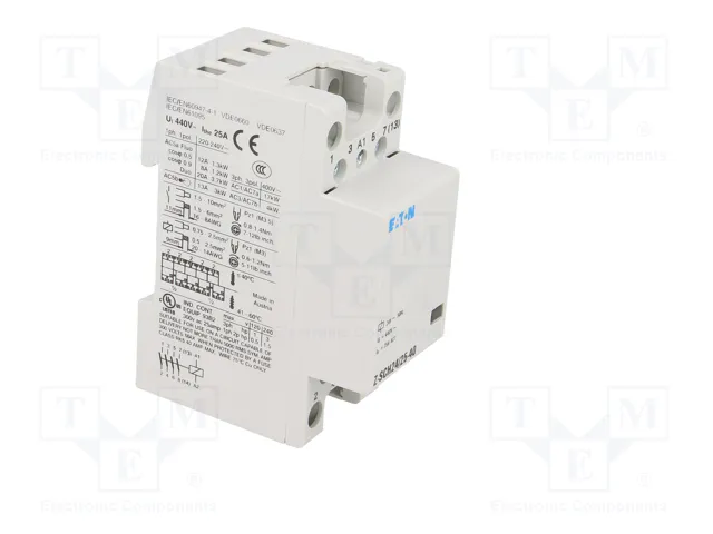 EATON ELECTRIC Contacteur 4-pôles d'installation 25A 24VAC NO x4 Z-SCH