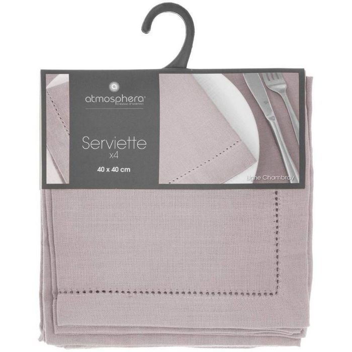 servillettes Atmosphera Gris (40 x 40 cm) servillettes Atmosphera Gris (40 x 40 cm)