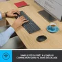 Logitech MK235 Clavier et Souris sans fil AZERTY Graphite avec pavé numérique et touches raccourcis - Autonomie 36 mois