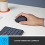 Logitech MK235 Clavier et Souris sans fil AZERTY Graphite avec pavé numérique et touches raccourcis - Autonomie 36 mois
