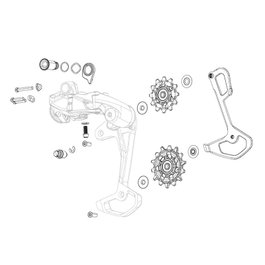Sram Jaula intérieure de rechange Red XPLR AXS E1 en carbone