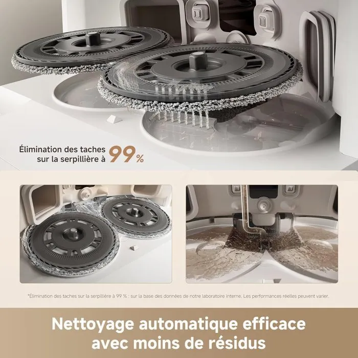 Dreame L10s Ultra Gen3 - Robot Aspirateur Laveur 25000Pa - Brosse Latérale Rétractable - Auto-Nettoyage Serpillière - Nettoyage Intelligent