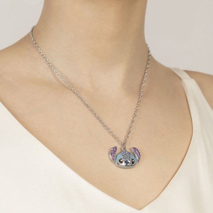 Disney Pendentif Stitch Collant à Tête Détailée avec Pierres Brillantes dans Boîte Cadeau Officielle Disney Pendentif Stitch Collant à Tête Détailée avec Pierres Brillantes dans Boîte Cadeau Officielle