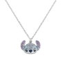 Disney Pendentif Stitch Collant à Tête Détailée avec Pierres Brillantes dans Boîte Cadeau Officielle