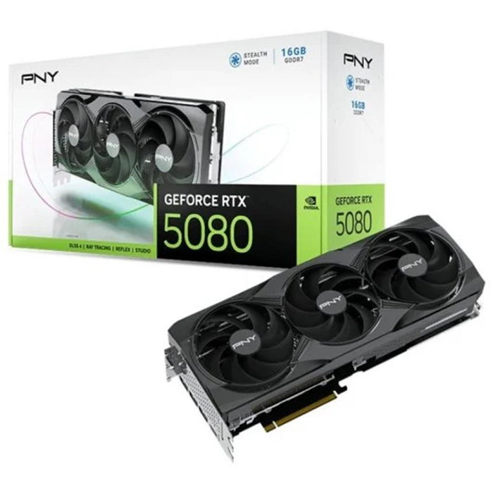 PNY GeForce RTX 5080 Triple Fan 16GB GDDR7 PNY GeForce RTX 5080 Triple Fan 16GB GDDR7