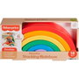 Fisher-Price Arcoíris Apilable De Madera Hxt73 - Jouet d'éveil en bois, arcs à empiler, 6 pièces, couleurs vives, pour enfants dès 18 mois