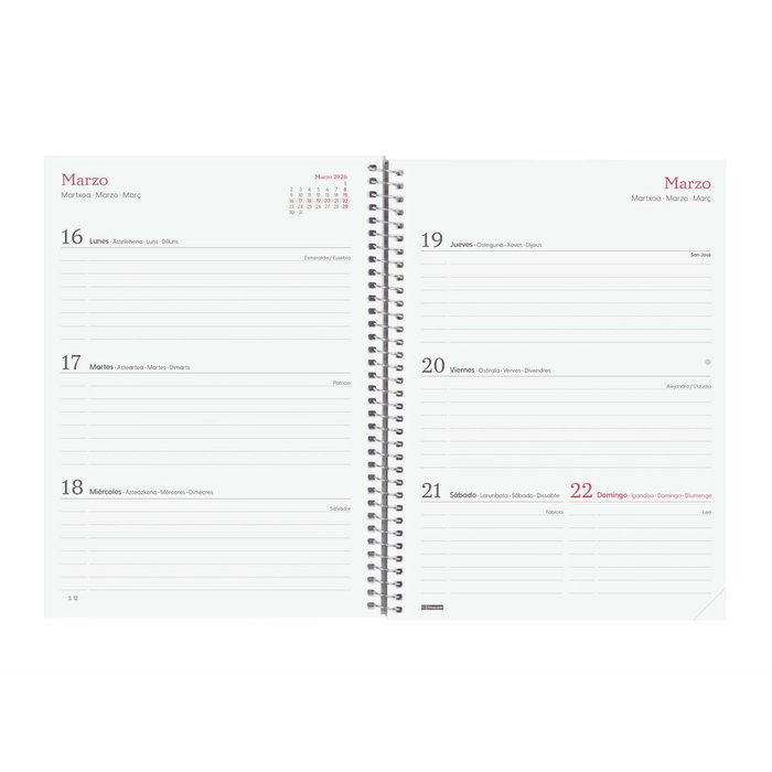 Agenda Finocam DESIGN COLLECTION Imposible A5 15,5 x 21,2 cm 2026 Agenda Finocam DESIGN COLLECTION Imposible A5 15,5 x 21,2 cm 2026