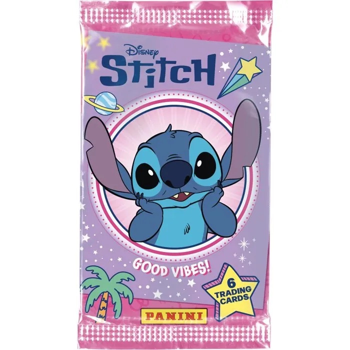 Panini Pack de démarrage cartes Stitch - Classeur, 12 cartes et porte-carte avec charm