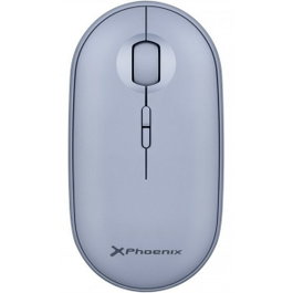 Phoenix Technologies Rebble Souris sans-fil Bluetooth et 2.4 GHz - Bleu