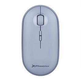 Phoenix Technologies Souris Sans Fil Rebble Bluetooth et 2.4 GHz Bleue - Silencieuse, Légère, Rechargeable USB-C