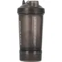 Endurance Gourde Sport Mixer Kaitherna 500 ml, Noir, avec Boule Mélangeuse Acier Inox et Compartiment à Poudre