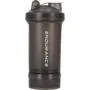 Endurance Gourde Sport Mixer Kaitherna 500 ml, Noir, avec Boule Mélangeuse Acier Inox et Compartiment à Poudre