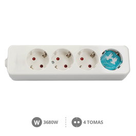 GSC Evolution Base múltiple Serie Mega 4T sans câble, Blanco