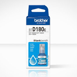 Brother BTD180C Bouteille de Tinte Cyan Originale - 5000 Pages - Consomable pour Imprimantes Brother