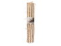 Giftdecor Tapis Naturel Blanc Double Rayures 60 x 90 cm en Jute et Coton (Set de 12)