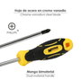 WOLFPACK LINEA PROFESIONAL Tournevis bimatériau Phillips n° 2, 100 mm