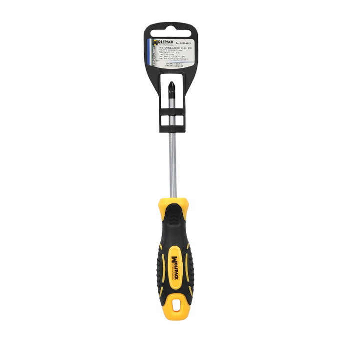 WOLFPACK LINEA PROFESIONAL Tournevis bimatériau Phillips n° 2, 100 mm WOLFPACK LINEA PROFESIONAL Tournevis bimatériau Phillips n° 2, 100 mm