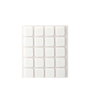 Inofix Plasfix Feltre adhésif carré synthétique blanc 17 x 17 mm 20 pièces blister