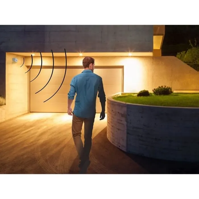 SCS SENTINEL Détecteur de mouvement extérieur LightSensor blanc 12m 180° - Alimentation 220-240V AC, max 1200W incandescence