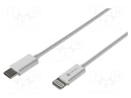 NATEC Câble PRATI USB 2.0 Apple Lightning vers USB C, 2m, blanc