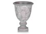 Ibergarden Copa Ciment Gris Grand avec Motif Feuilles 17,5x25 cm (Set de 6)