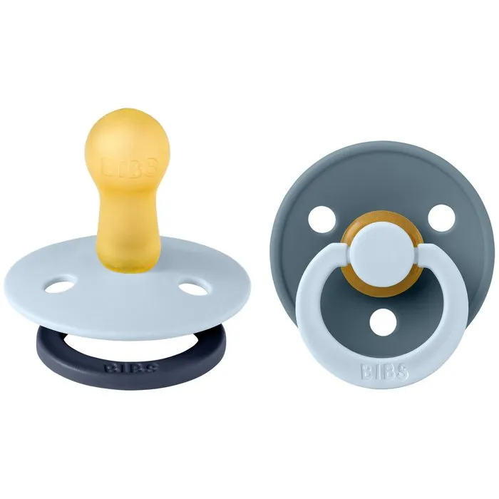 Bibs Sucette Studio Colour Ronde T2 Blue Mix Petrol - Pack de 2 Bibs Sucette Studio Colour Ronde T2 Blue Mix Petrol - Pack de 2