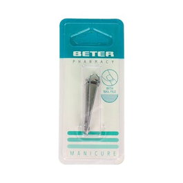 BETER Coupe-ongles chromé avec lime 24094