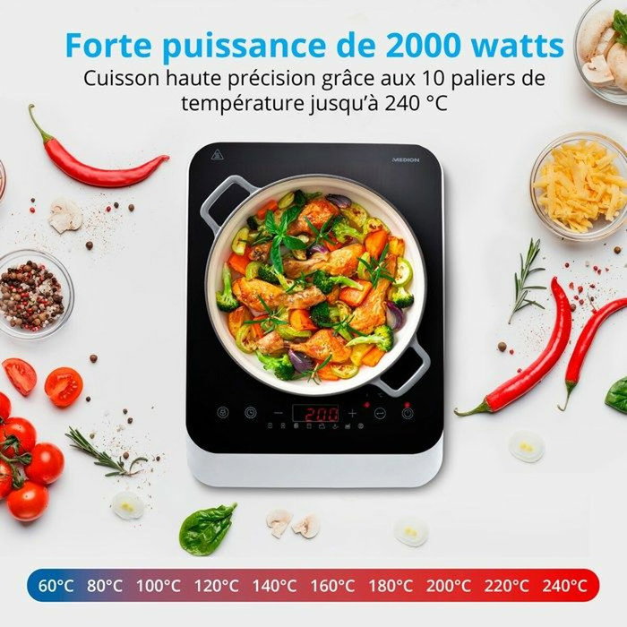 Medion MD18490 Plaque à Induction 2000 W