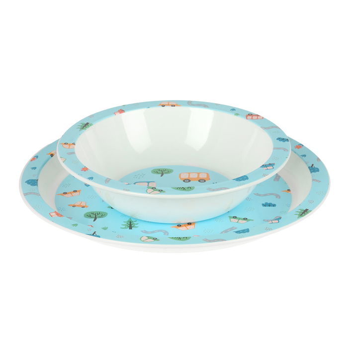 Set de vaisselle pour enfants Safta Coches Polyester 26 x 26 x 9 cm