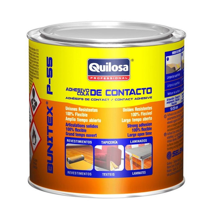 QUILOSA Cola de Contacto P-55 250ml pour Surfaces Grandes, Décoration et Bricolage QUILOSA Cola de Contacto P-55 250ml pour Surfaces Grandes, Décoration et Bricolage